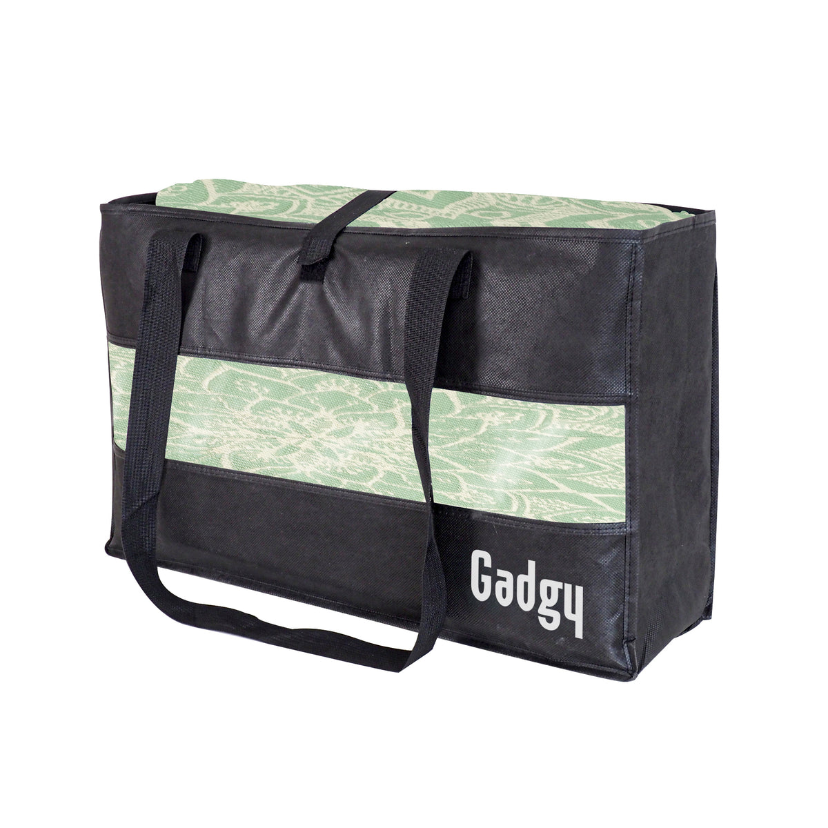 Gadgy Outdoor Teppich XXL - Outdoor Teppich 270x200 cm - Gartenteppich Doppelseitig - Picknickdecke Grün Weiß - Outdoorteppich