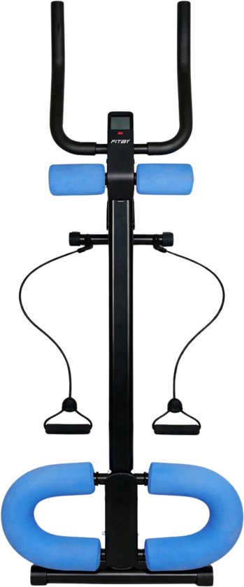 Fitby AB Machine - Bauchmuskeltrainer - Einstellbar - Fitness - Home Gym - Bauchmuskeltrainingsgeräte - Schwarz/Blau