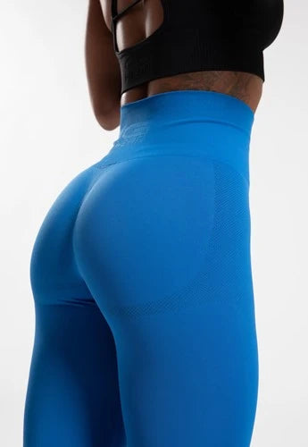 Gorilla Wear Olivia nahtlose Legging - M/L - Blau