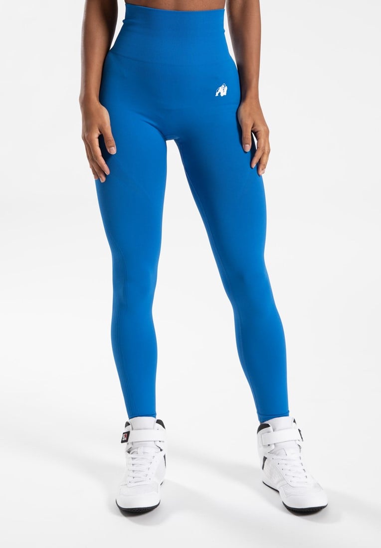 Gorilla Wear Olivia nahtlose Leggings - Blau - XS/S