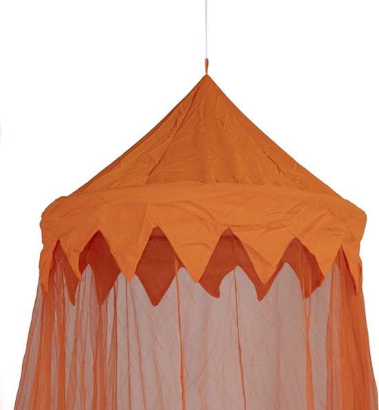 Deconet Moskitonetz - Marrakech- Oberer Ring 65cm x 1250cm Umfang- ORANGE 1-2pers