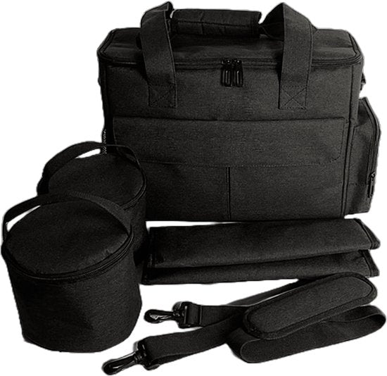 Reisetasche für Hunde – Hundetasche mit Futterbehältern – Reisetasche – Hund oder Katze – 37 x 15 x 30 cm