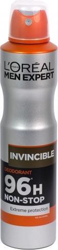 L'Oréal Paris Men Expert Invincible Deodorant-Spray – Antitranspirant, 96 Stunden lang anhaltender Schutz – alkoholfrei* – 150 ml