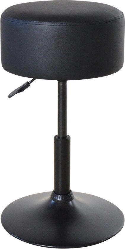 VDD – Hocker – Schwarzer Hocker – Höhenverstellbare Hocker – Hocker zum Sitzen – Höhenverstellbarer Hocker