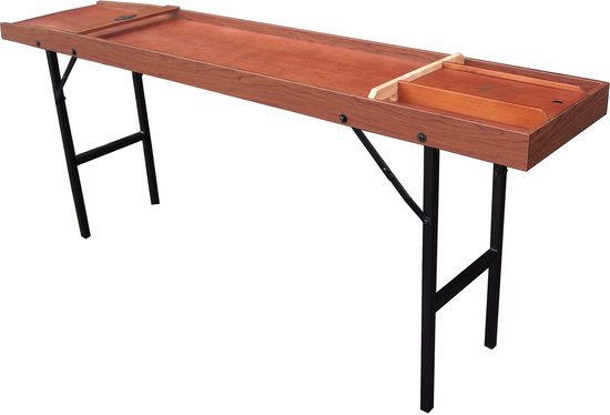 Buffalo Shuffleboard „Allure“ mit klappbaren Beinen – 200 cm – inkl. 30 Scheiben und Aufbewahrungsdeckel