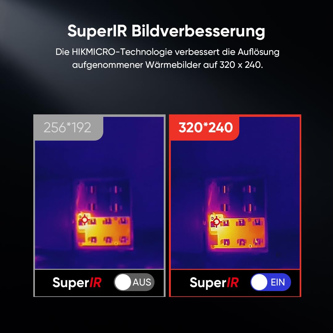 HIKMICRO Wärmebildkamera B10 – IR-Auflösung 256 × 192