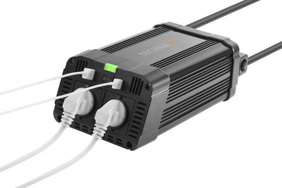 Technaxx TE16 Wechselrichter 1200W - 2x 230V - 2x 5V USB - 3.1A - Spannungswandler
