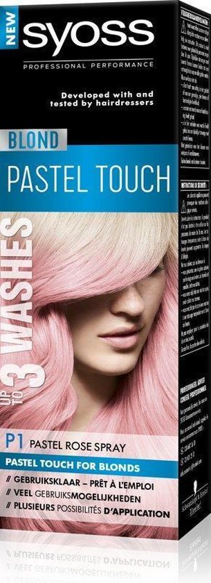 SYOSS Color Blond Pastel Touch P1 Pastel Rose Spray-Haarfarbe – 1 Stück