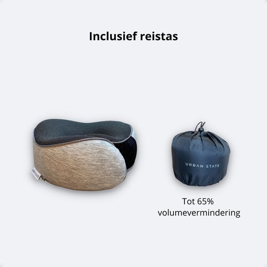 Nackenkissen Flugzeug/Auto - Reisekissen - Premium Memory Foam - ergonomisches Nackenkissen - Reisekissen - Memory Foam