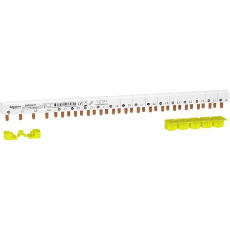 Schneider Electric Phasensammelschiene 4P FI 18mm Abstand 63A - Phasensammelschiene 4P FI 18mm Abstand 63A R9PXH418