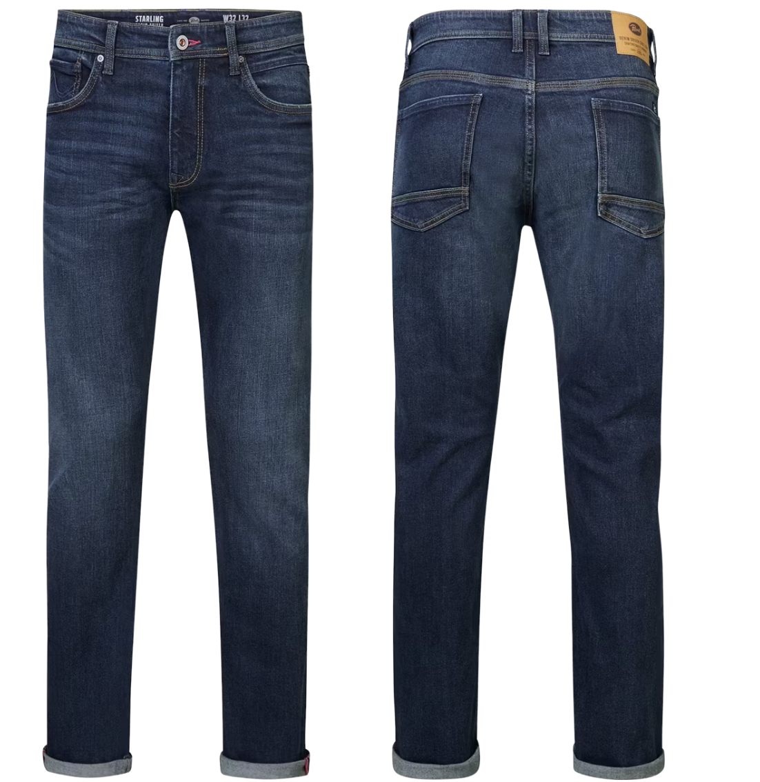 Petrol Industries Santiago Jeans – Dark Used – Größe 42 – Straight Fit