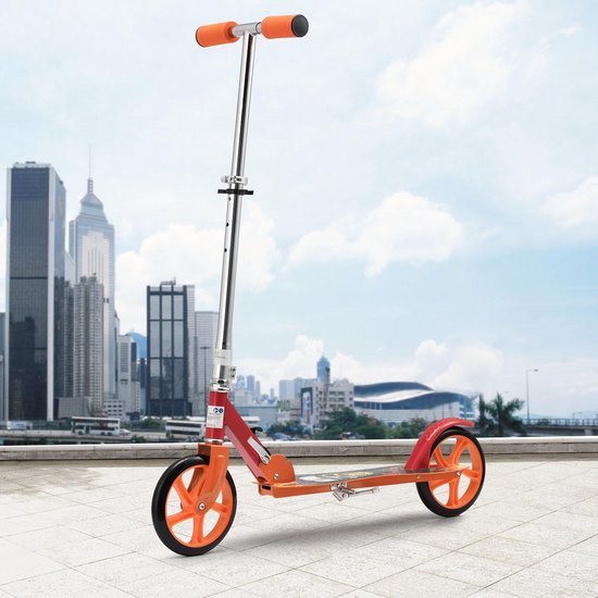 Zusammenklappbare Treppe / Scooter - Feuer - XXL Räder