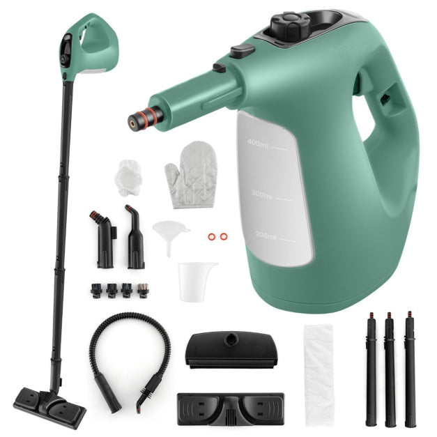 1500W Dampfreiniger - 400 ML - Tanktemperatur bis zu 125℃ Dampfreiniger - Grün