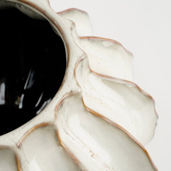 Mica Decorations Altea Vase - H35 x Ø33 cm - Keramik - Off White