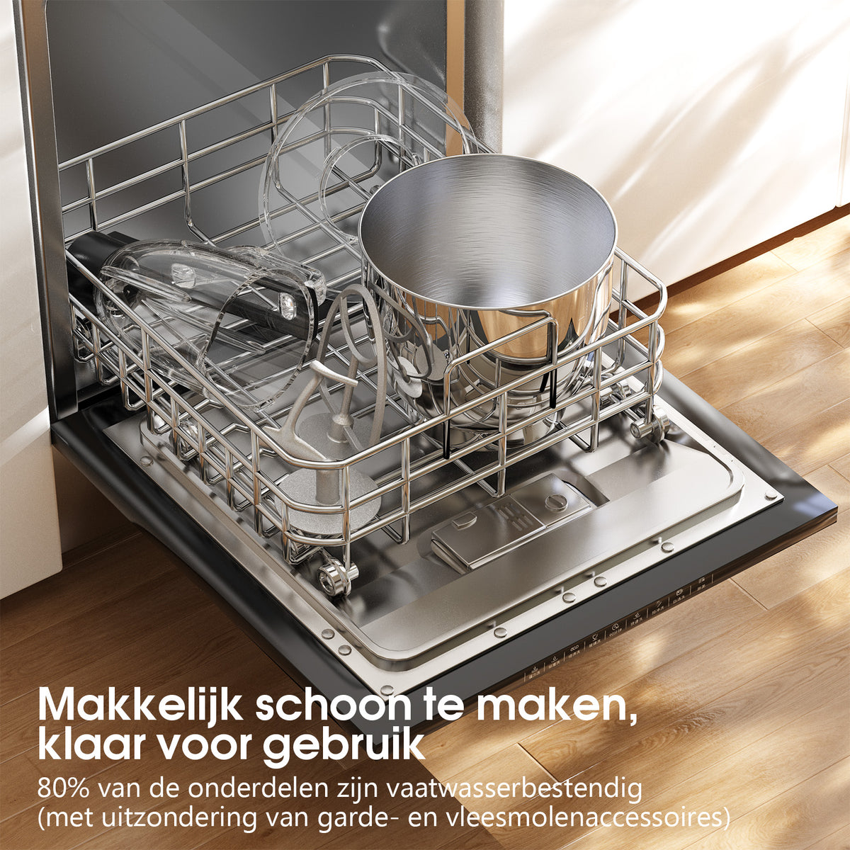 Honinst 7-in-1-Multifunktions-Standmixer – 6,5 QT, 8 Geschwindigkeitsstufen, kippbarer Kopf, Küchenmixer