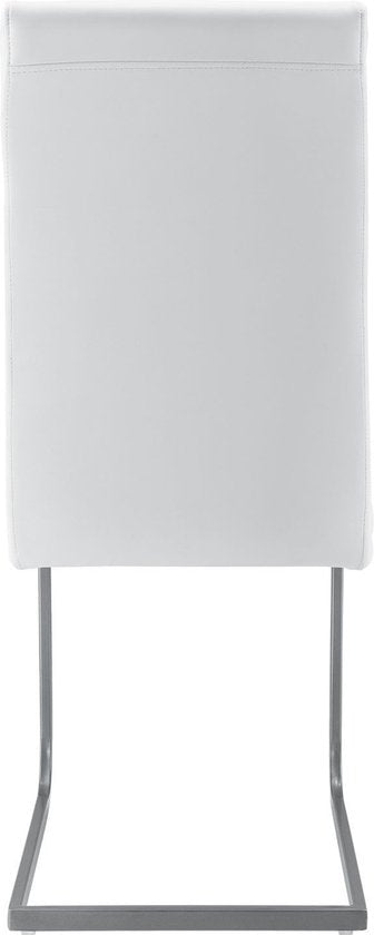 2 Esszimmerstühle / Stuhl - Vegas - Kunstleder - Weiß