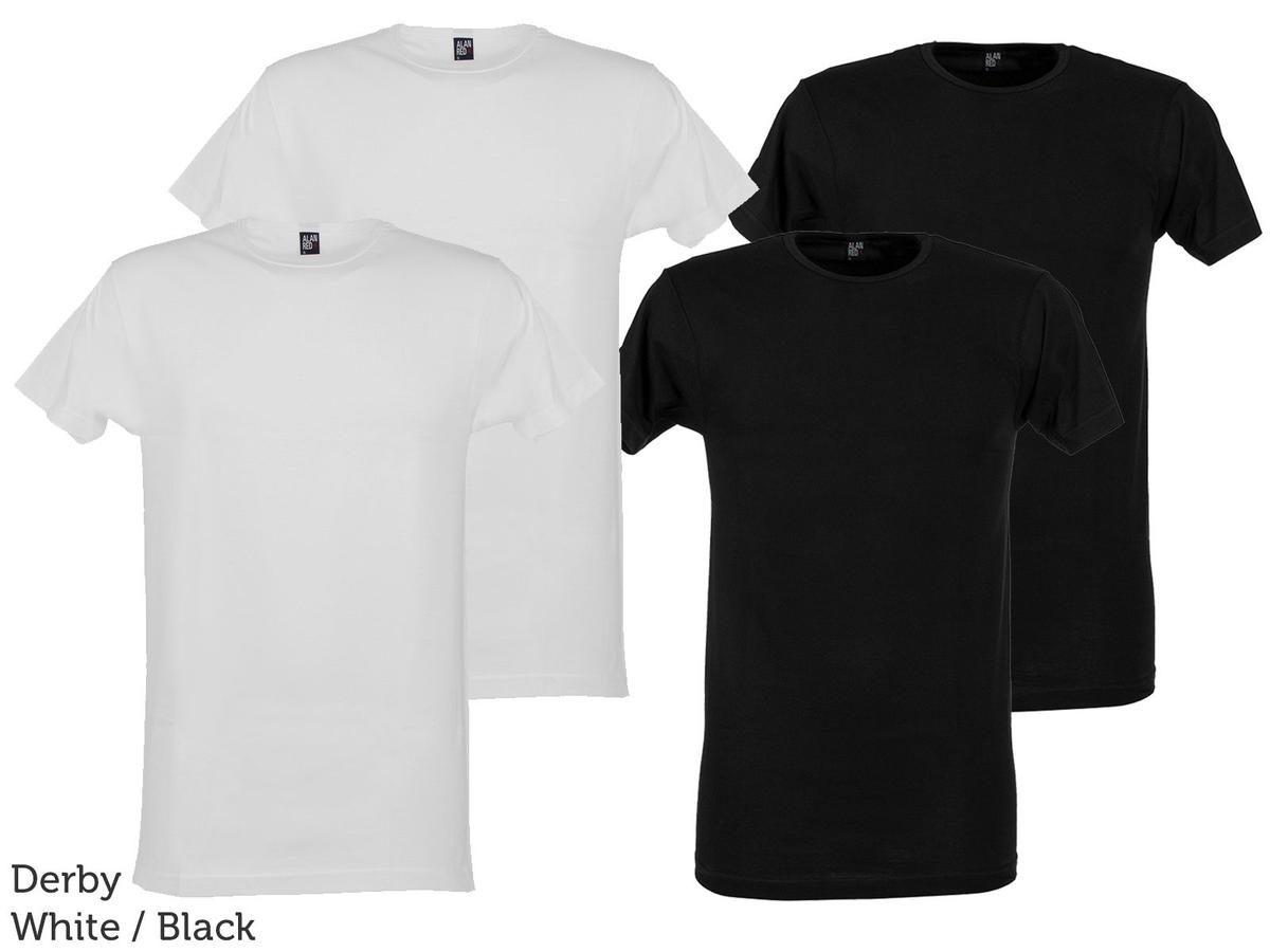 Alan Red Basic T-Shirt – V-Ausschnitt – Größe L – Black Vermont