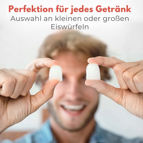 KitchenBrothers - Eiswürfelbereiter - Segelreinigungsfunktion - 15kg/24h - Edelstahl - Schwarz