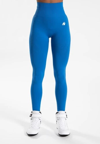 Gorilla Wear Olivia nahtlose Legging - M/L - Blau