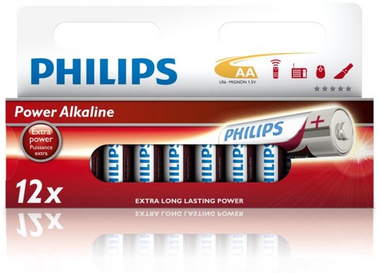 Philips Power Alkaline - AA-Batterien - 12 Stück