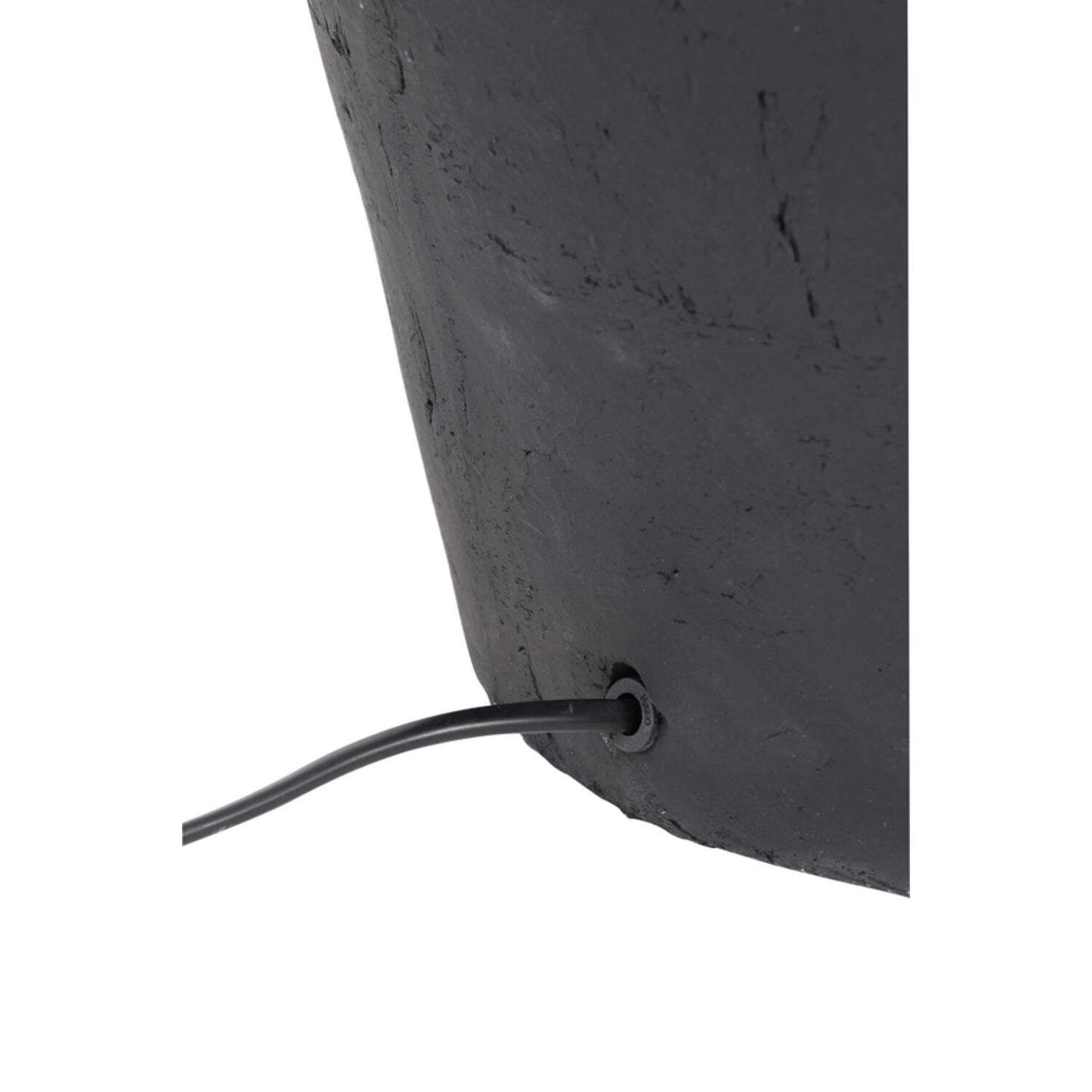 Light & Living Lampenfuß Etna – Ø 30 x 40 cm – Robuster Tischlampenfuß aus feiner Keramik – Mattschwarz – Für E27-Leuchtmittel – Luxuriöser Sockel für Ihre Tischlampe