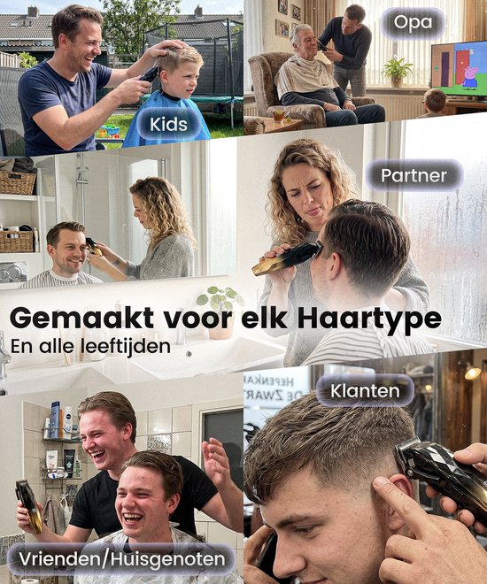 Haarschneidemaschine für Männer – 22-teiliges Friseurset – Haarschneideset mit Friseurschere – Trimmer für Kopf und Bart