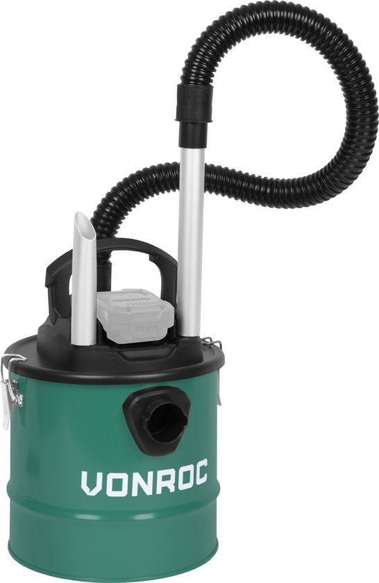 VONROC Accu-Aschesauger VPower 20V - 12L Behälter - HEPA-Filter - Ohne Akku & Ladegerät