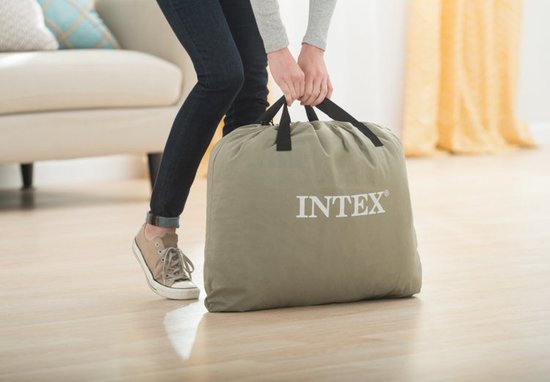 Intex Twin Pillow Rest Raised Luftmatratze mit integrierter Pumpe – 191 x 99 x 42 cm
