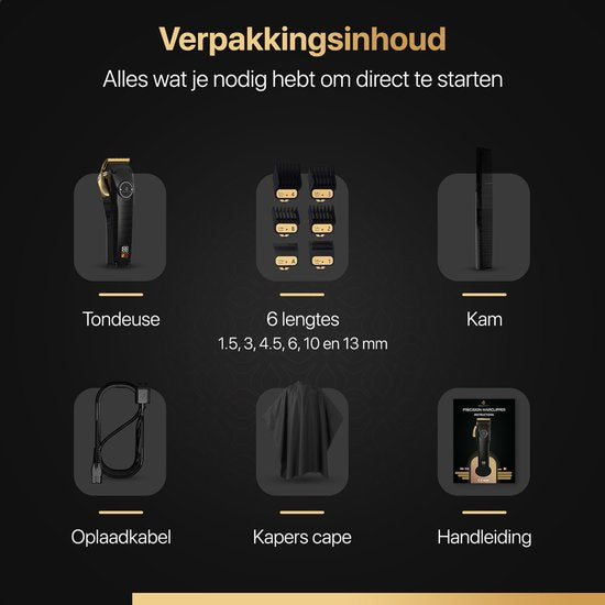 Wellshave Clippers Men Pro - Trimmer für Kopf & Bart - Clippers Men Head Hair - Haartrimmer Men - Haarschneider - Trimmer