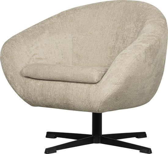 BePureHome Desert Drehsessel - Polyester - Pistache - 70x85x74