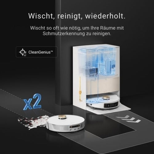 Dreame - Staubsaugerroboter mit Wischfunktion - L20 Ultra - Duale Reinigung - Geeignet für Tierhaare