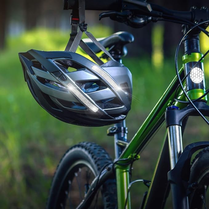 Movoja Reflektierende Aufkleber – 21 Stück – 5 Formen – Für Fahrrad, Helm, Kinderwagen und mehr