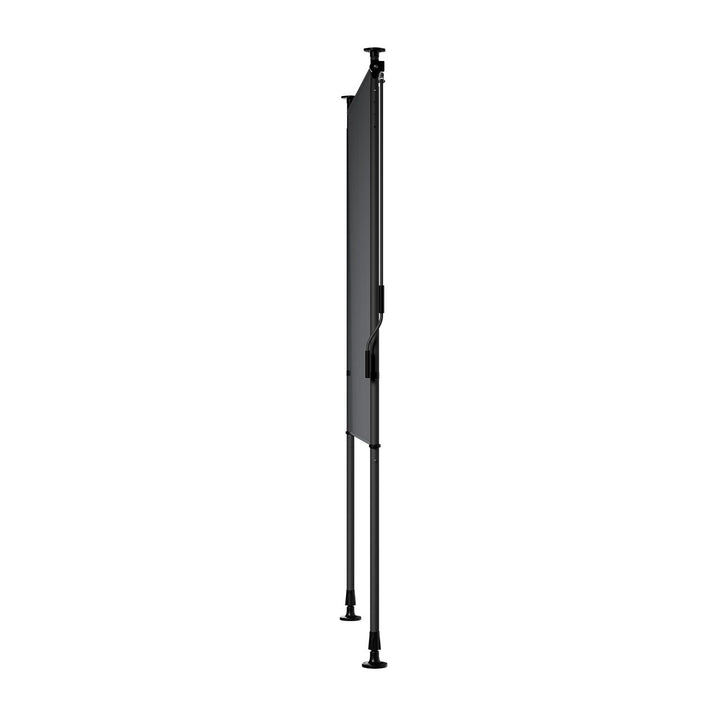 Juskys Vertikaler Balkonsichtschutz 100x310 cm Grau - Wasserabweisender und höhenverstellbarer Sonnen- und Sichtschutz