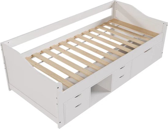 Einzelbett Nalu - Weiß - 90 x 200 cm