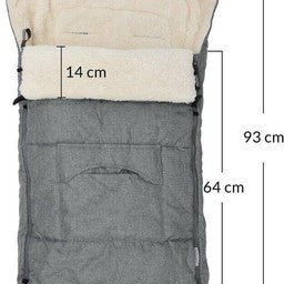Spielwerk Kinderwagenfußsack Grau | Teddy | Spielwerk Kinderwagenfußsack Grau | Teddy | Maxi-Cosi | mit Aufbewahrungsbeutel Maxi-Cosi | mit Aufbewahrungsbeutel
