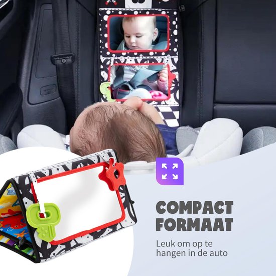 MontiPlay® Bauchtrainer Baby - Kussbuch Baby - Babyspielzeug 6 Monate - Lernspielzeug - Tummy Time - Montessori - Sensorik