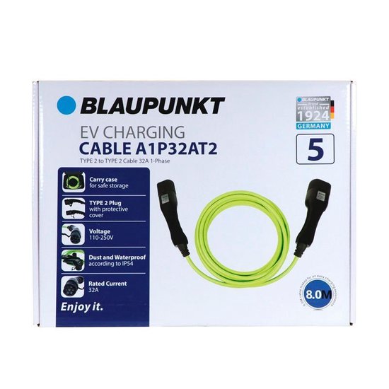 Blaupunkt Elektroauto-Ladekabel A1p32at2 Grün 8 Meter