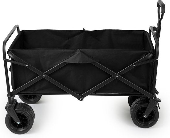 909 Outdoor-Wagen - faltbar - Tragfähigkeit 80 KG - 100x57x99cm - Schwarz