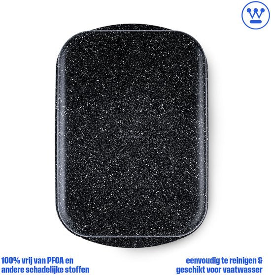 Westinghouse Backofenschüssel - 35 x 26 cm - spülmaschinenfest - Schwarzer Marmor
