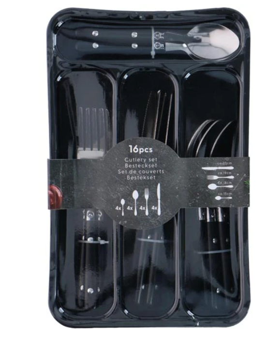 16-teiliges Besteckset – Edelstahlbesteck