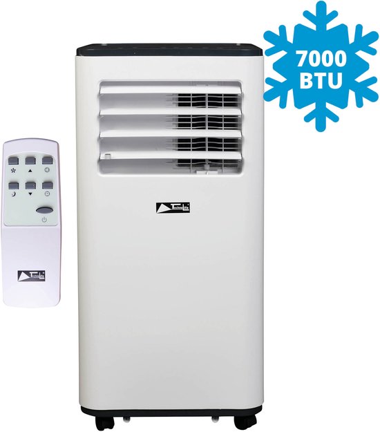 TechnoLife TL-7002 Mobiles Klimagerät - Klimatisierung - 7000 BTU - Weiß/Schwarz