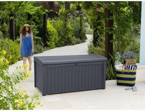 Keter Borneo Aufbewahrungsbox - 416L - 129,5x70x62,5cm - Graphit
