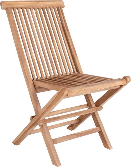 House Nordic Gartenstuhl - 2er Set - Max. 120 kg - Teakholz - 62 x 46 x 89 cm