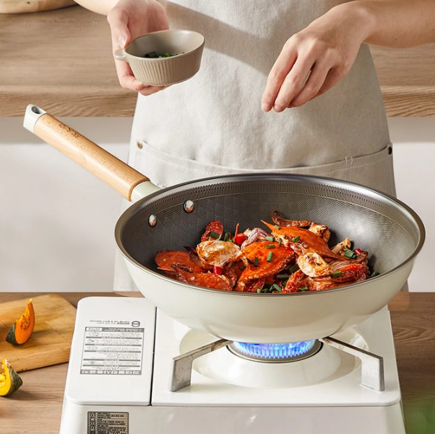 Cooker King Titanium Keramik-Wok – Weiß – 30 cm