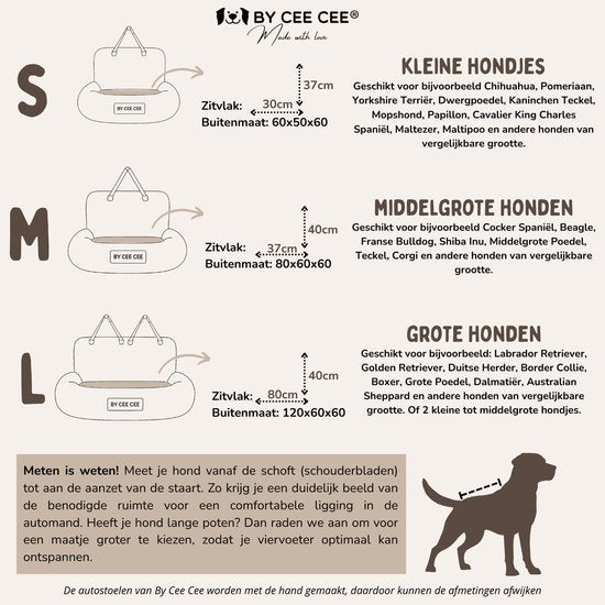 By Cee Cee Hundekorb Auto - Original Auto Hundekorb - Autositz Hund Rücksitz - Autokorb Hund - Autositz Hundedecke - Autositz Hund - auch für Seitensitz - Dunkelgrau