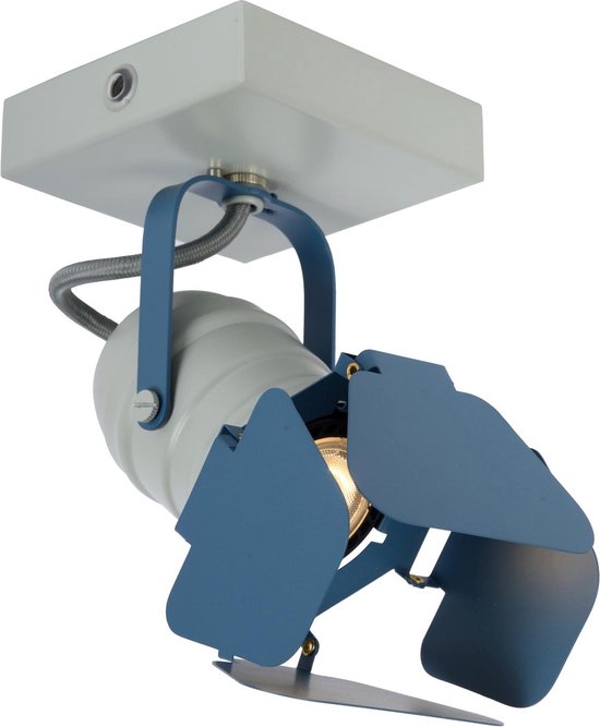 Lucide PICTO – Deckenstrahler (Deckenleuchte) für das Kinderzimmer – 1xGU10 – Blau