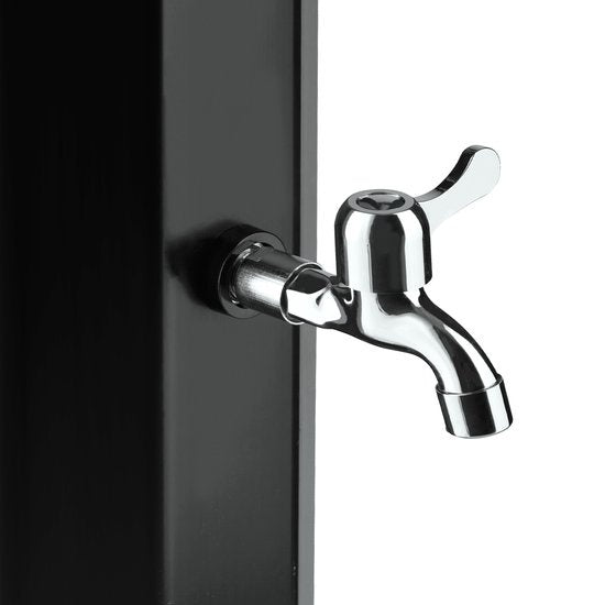 tectake - Außendusche "Ofanto" 35 l - schwarz - 404473