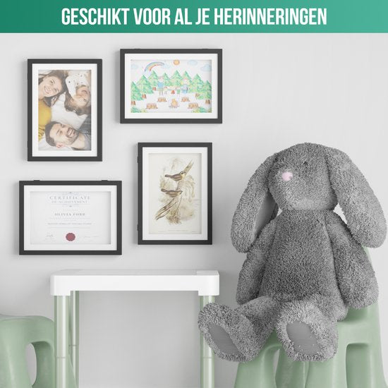 Avalo Kinderbilderrahmen - Bilderrahmen A4 - Bilderrahmen für Zeichnungen - Klappbarer Bilderrahmen A4 - Kinderbilderrahmen