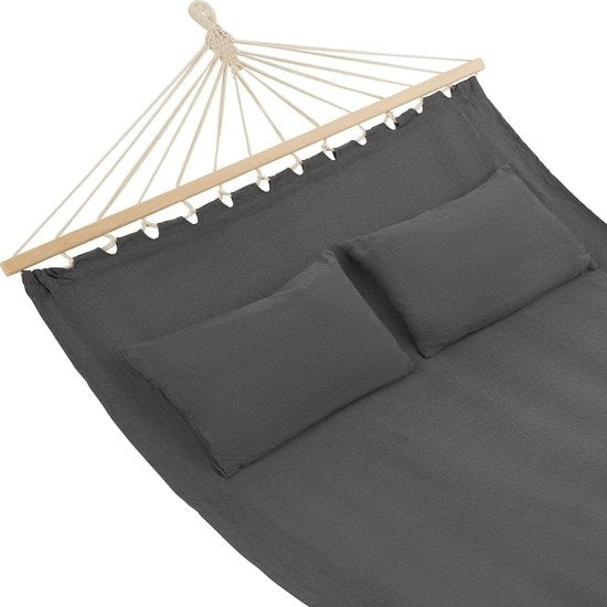 tectake - 2 Personen Hängematte Eden dunkelgrau - 403567
