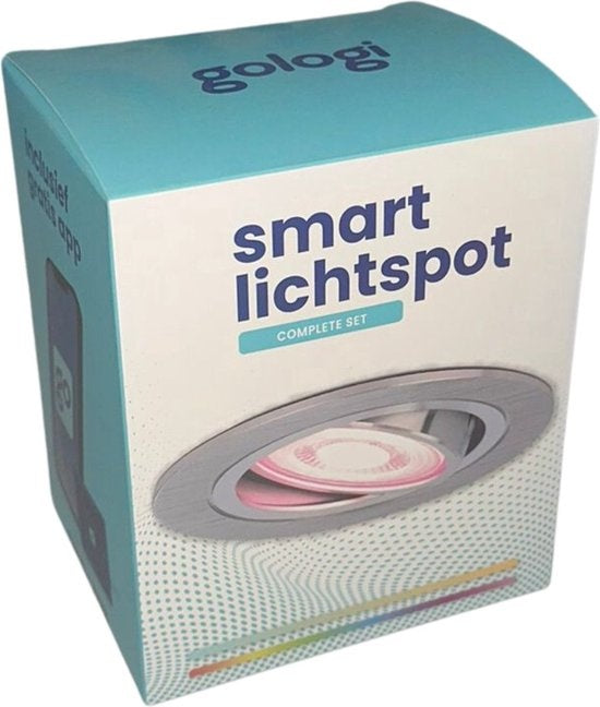 Gologi Smart Einbaustrahler - Smart LED Downlight Dimmbar - Neigbar - RGB+CCT Licht - Gu10 LED Lampe - Weiß